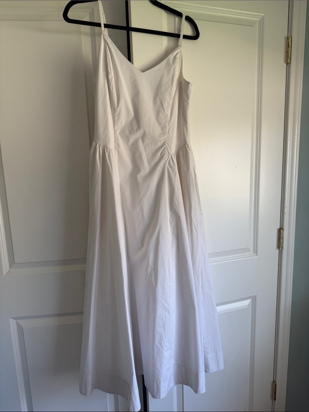 Babaton Cream Midi Strappy A-Line Dress